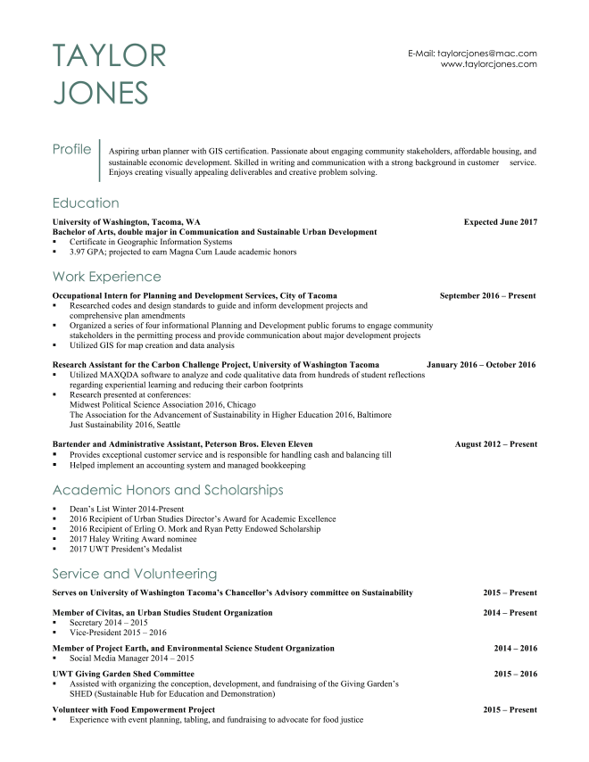 Image of resume